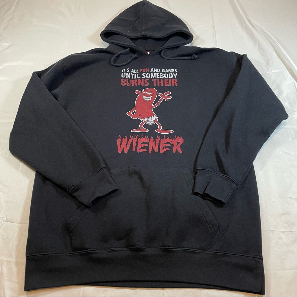 Fun & Games Funny‎ Black Graphic Hoodie